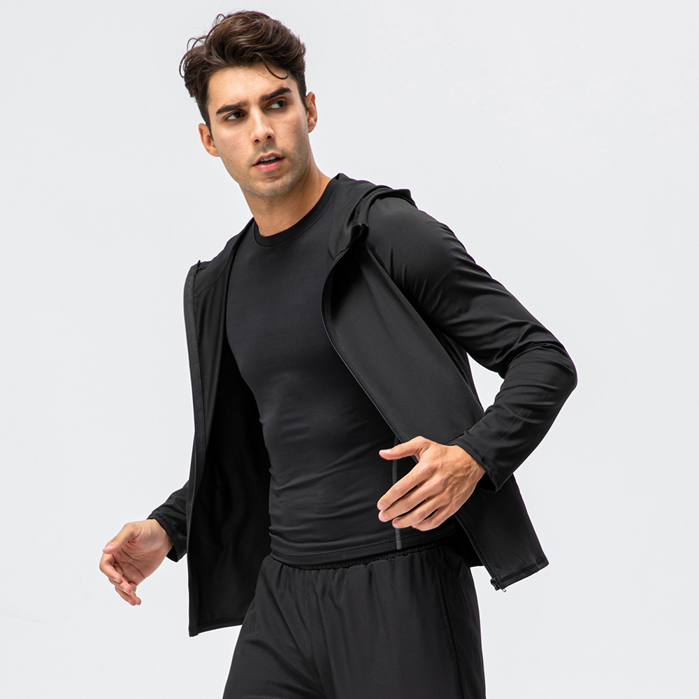Outdoor Sport Jacket Brand - سترة رياضية رجالية ذات قلنسوة للعلامة