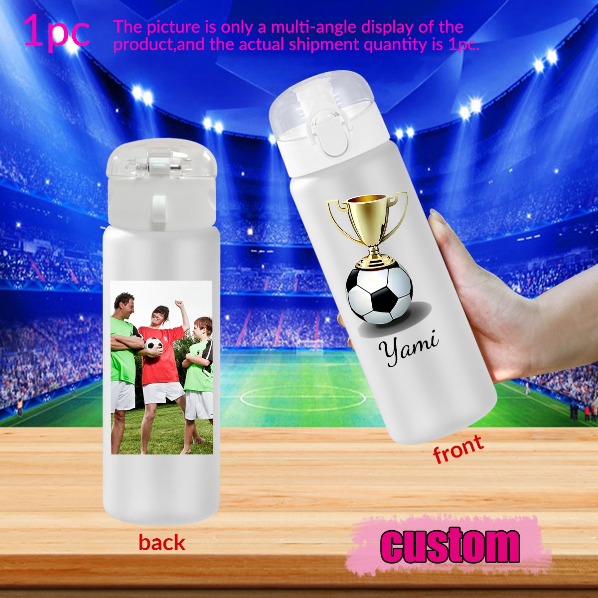 زجاجة ماء بلاستيكية مانعة للتس - مراجعة Outdoor Sport Name وسعره