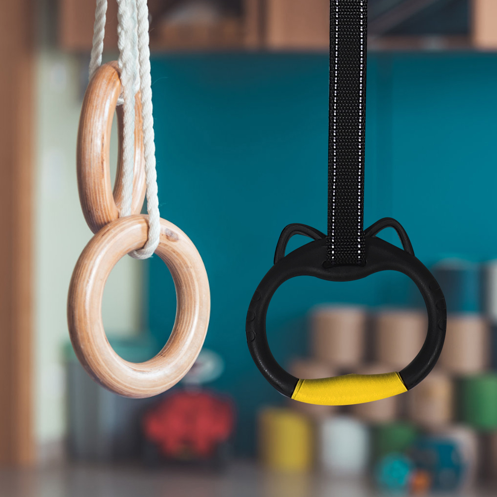1 مجموعة 1 مجموعة حلقات الجمبا - مراجعة Gymnastic Bar Home وسعره