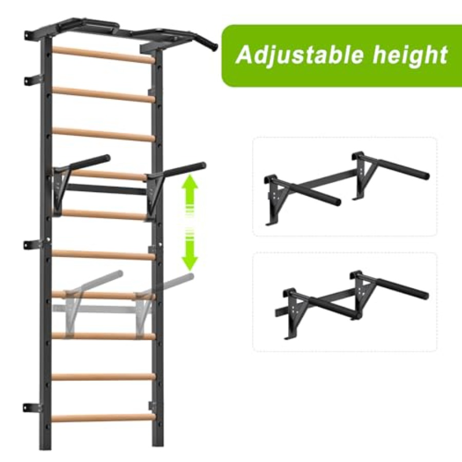 عارضة جدارية للجمباز 2x2، سلم  - مراجعة Gymnastic Bar Home وسعره