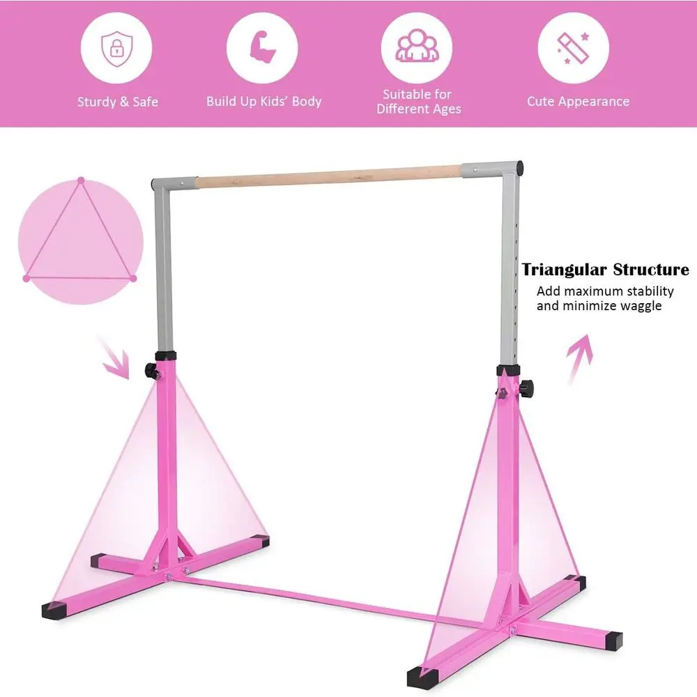 عمود جمباز للأطفال قابل لتعديل - مراجعة Gymnastic Bar Home وسعره