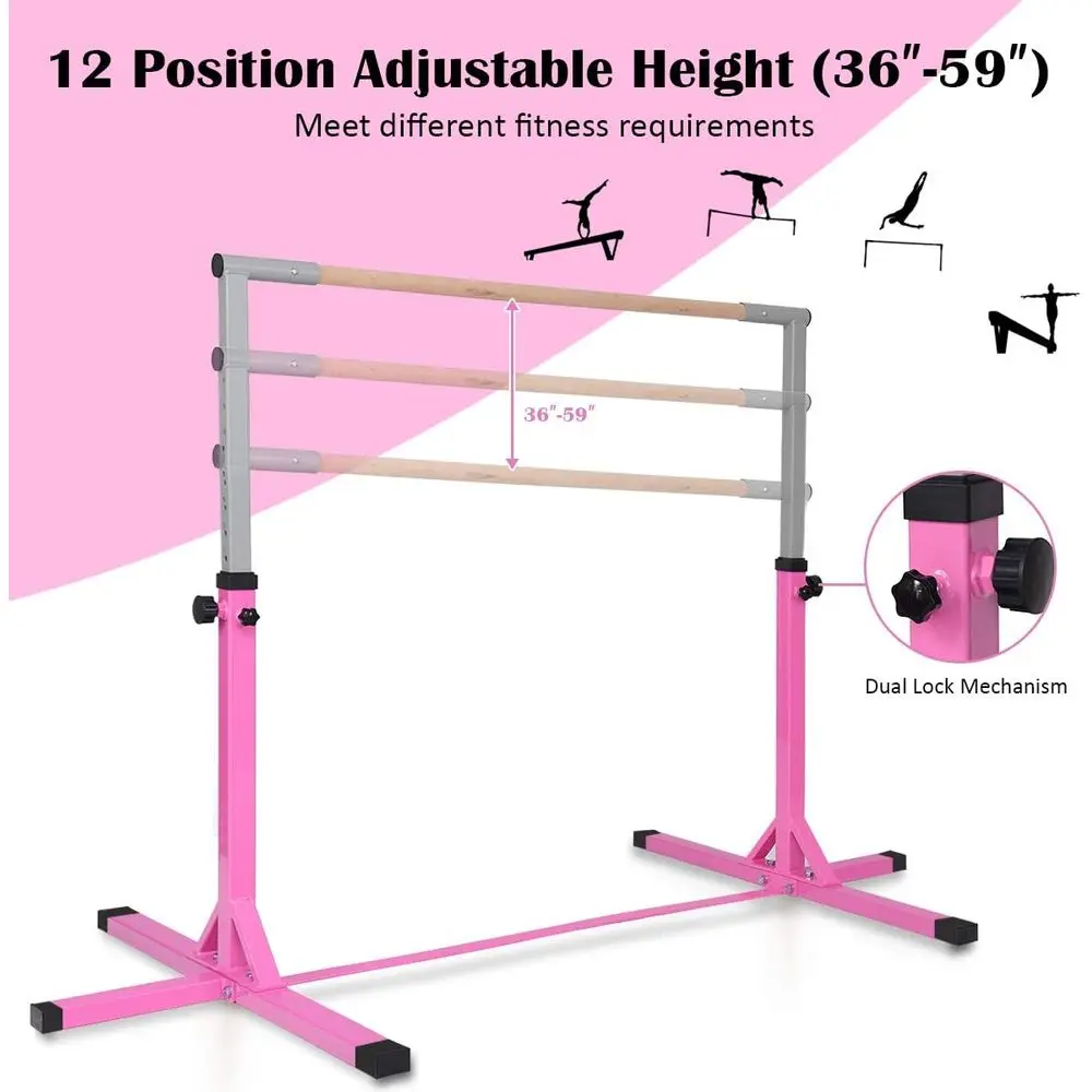عمود جمباز للأطفال قابل لتعديل - مراجعة Gymnastic Bar Home وسعره