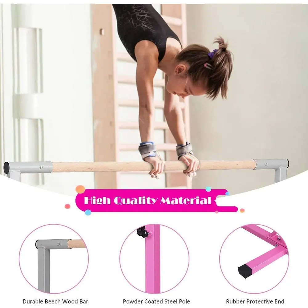 عمود جمباز للأطفال قابل لتعديل - مراجعة Gymnastic Bar Home وسعره