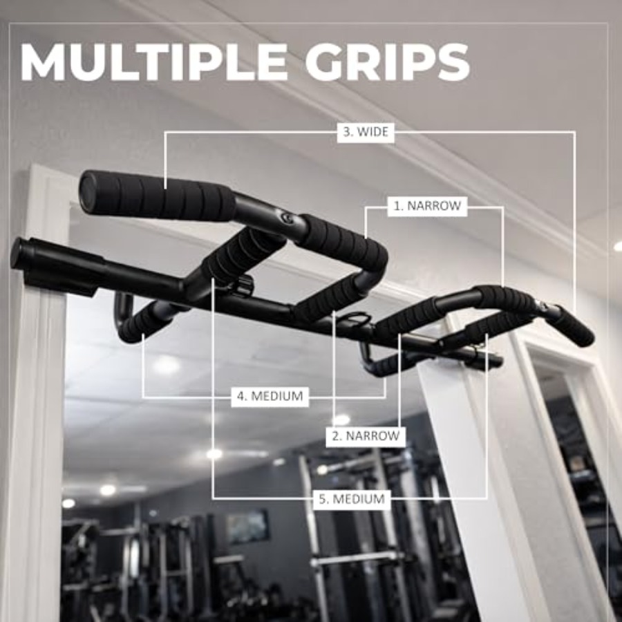 مجموعة قضبان سحب للباب مع أحزم - مراجعة Gymnastic Bar Home وسعره