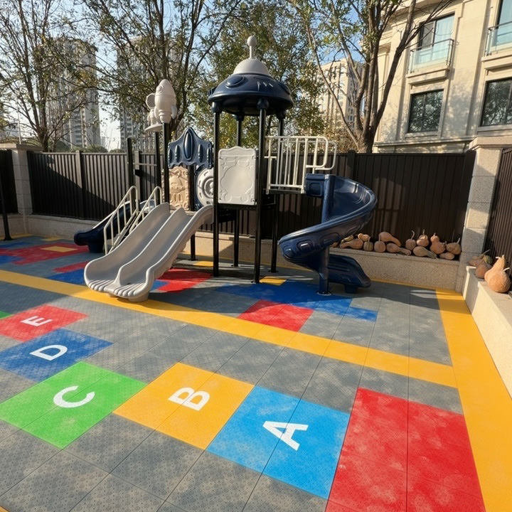بلاط ملاعب كرة السلة المتشابك  - مراجعة Outdoor Sport Floor Tiles وسعره