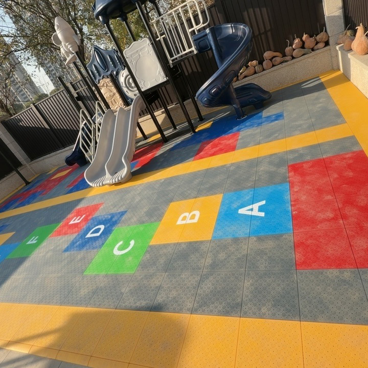 بلاط ملاعب كرة السلة المتشابك  - مراجعة Outdoor Sport Floor Tiles وسعره